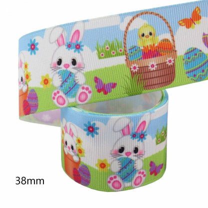 Easter Hot Transfer Ribbon for Packaging Decoration - 38mm Width , 