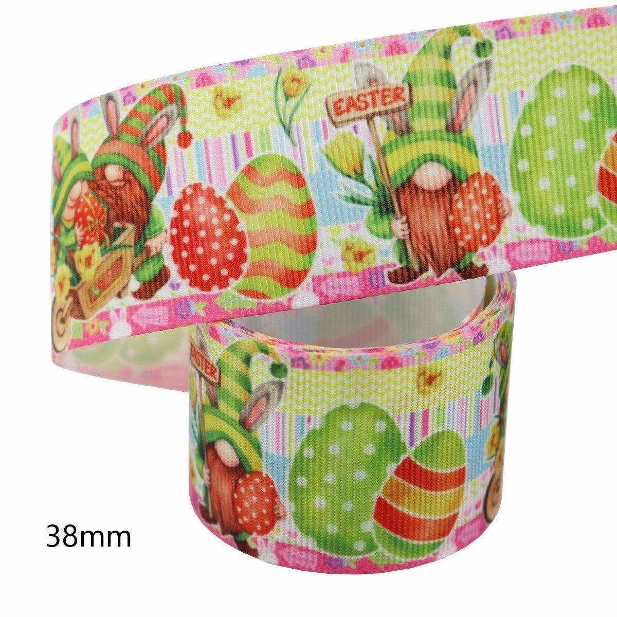 Easter Hot Transfer Ribbon for Packaging Decoration - 38mm Width , 