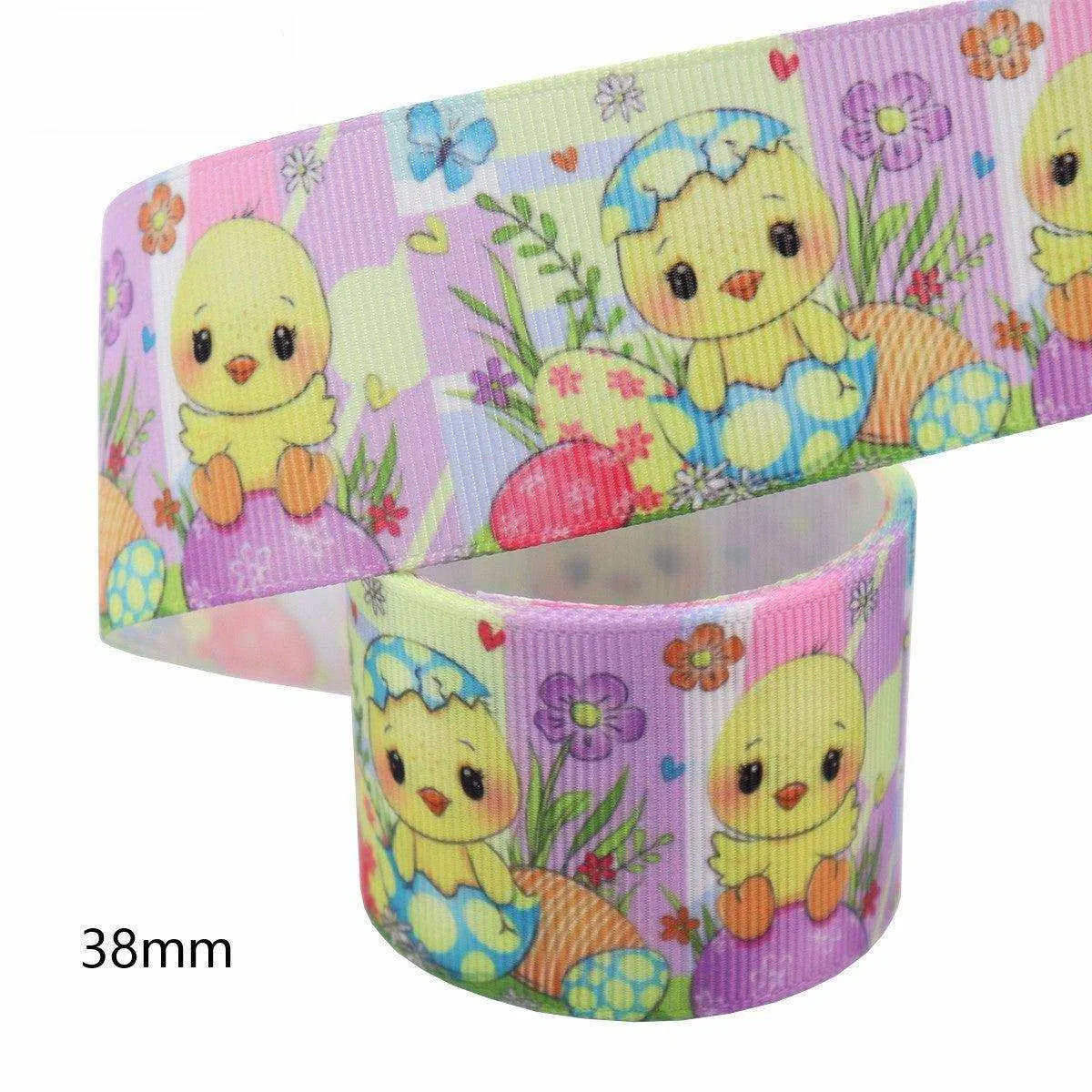 Easter Hot Transfer Ribbon for Packaging Decoration - 38mm Width , 