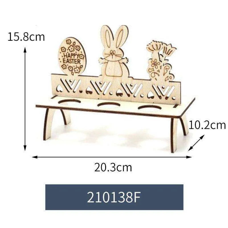 Easter Ornaments - Set of 20 - 10x20cm - Poplar Plywood , 