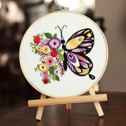 Embroidery Butterfly Painting Diy Material Bag