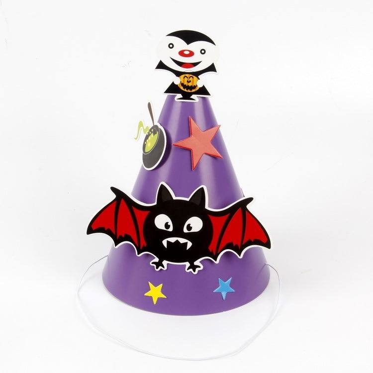 Halloween Supplies Paper Cartoon Hat Kids