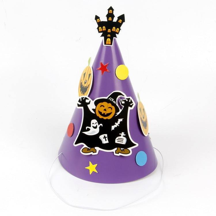 Halloween Supplies Paper Cartoon Hat Kids