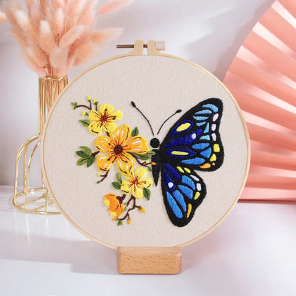 Butterfly Diy Manual Embroidery Material Bag