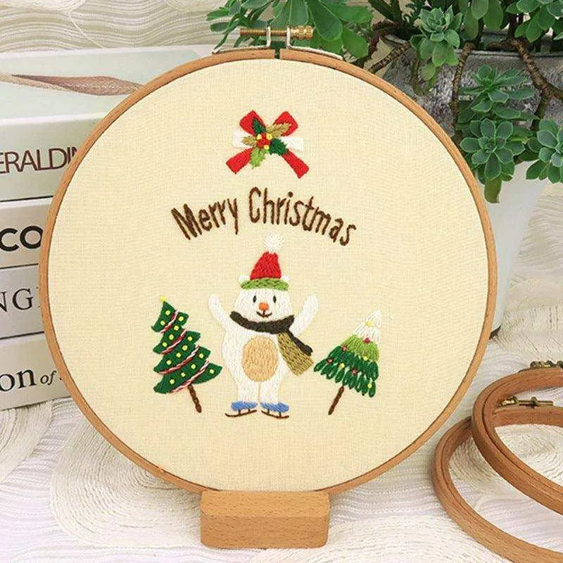 Embroidery DIY Material Package for Beginners - Christmas Series , christmas crafts, Embroidery Diy Material Package For Beginners Christmas Series