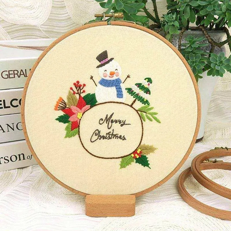 Embroidery DIY Material Package for Beginners - Christmas Series , christmas crafts, Embroidery Diy Material Package For Beginners Christmas Series