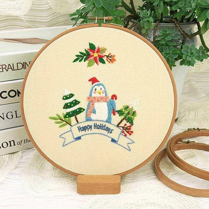 Embroidery DIY Material Package for Beginners - Christmas Series , christmas crafts, Embroidery Diy Material Package For Beginners Christmas Series