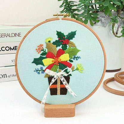 Embroidery DIY Material Package for Beginners - Christmas Series , christmas crafts, Embroidery Diy Material Package For Beginners Christmas Series