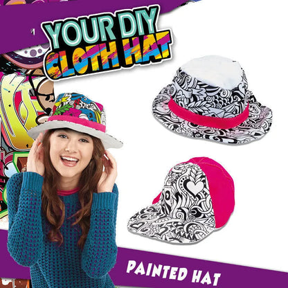 Customizable Graffiti Hat and Slippers Painting Toy Set for Kids