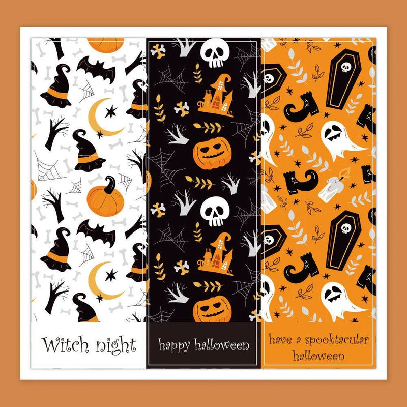 Halloween Self-adhesive Rectangular Sticker