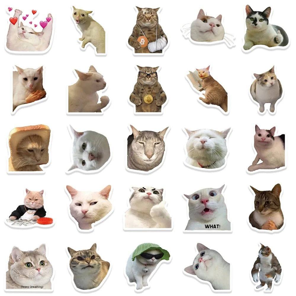 Cute Kitty Creative Cartoon Waterproof Stickers