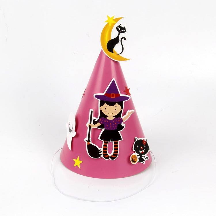 Halloween Supplies Paper Cartoon Hat Kids