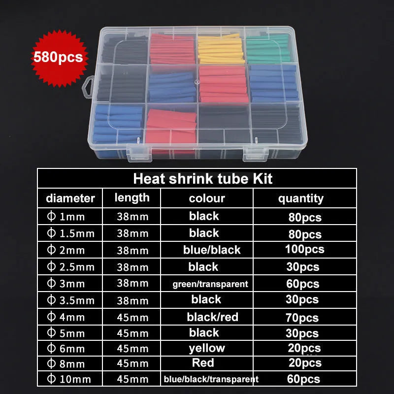 Heat Shrink Tube Sleeve Boxed Combination – Versatile Insulation for Secure Electrical Connections