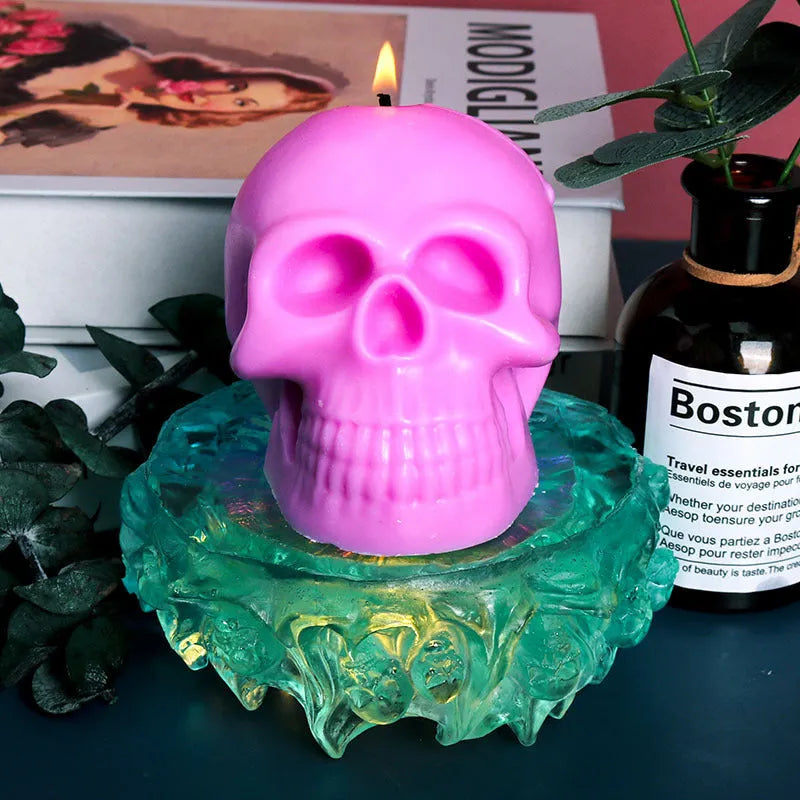 Irregular Skull Drip Mould Silicone Candle for Handmade Soap