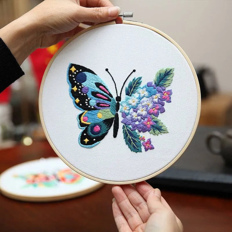 Embroidery Butterfly Painting Diy Material Bag