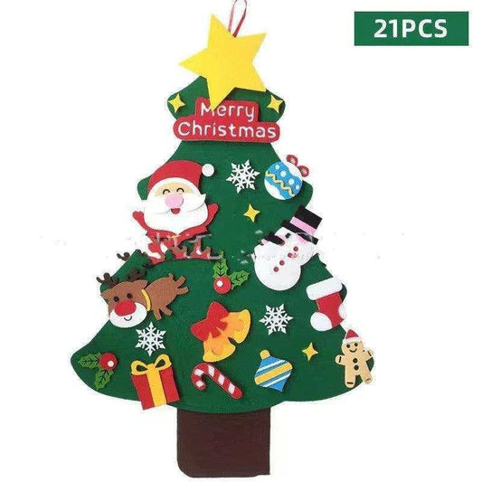Felt Christmas Tree Pendant for Kids - DIY Holiday Decor (100cm) - DiyCraftsProject