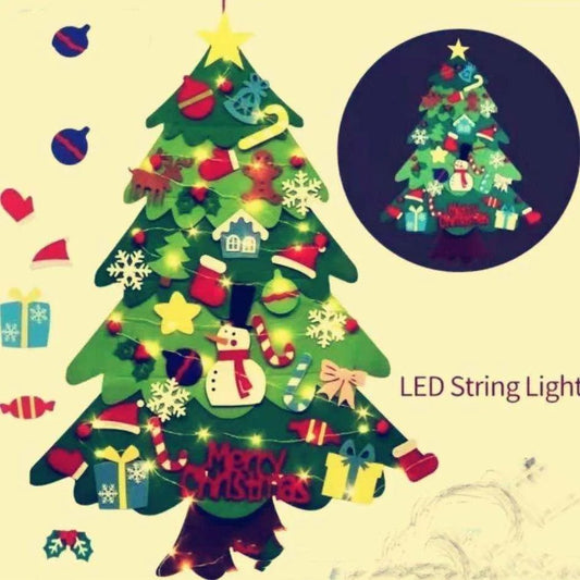 Felt Christmas Tree Pendant for Kids - DIY Holiday Decor (100cm) - DiyCraftsProject