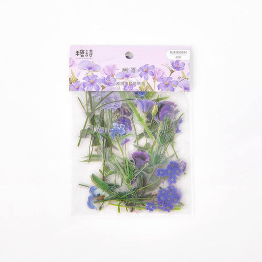 Flower Breeze PET Sticker Bag - DiyCraftsProject