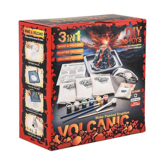 Gypsum Painting Kit Plaster Model Volcano Eruption DIY Crafts For Kids Science Educational Toy - DiyCraftsProject