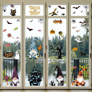 Halloween Party Decoration Stickers Pumpkin Lamp Spider Ghost - DiyCraftsProject