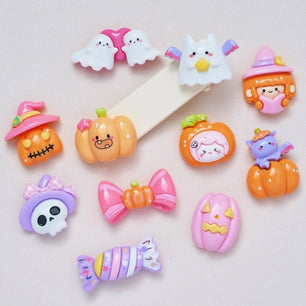 Halloween Pumpkin Cartoon Resin Cabochon Pendants – DIY Ornament Accessories for Halloween Crafts - DiyCraftsProject