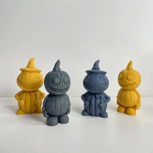 Halloween Pumpkin Modeling Candle Ornaments Silicone Mold - DiyCraftsProject