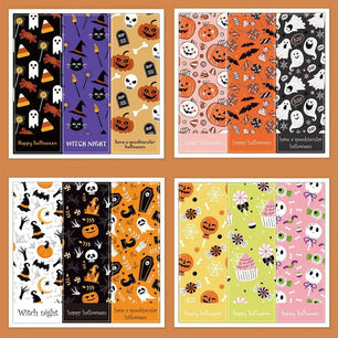 Halloween Self - adhesive Rectangular Sticker - DiyCraftsProject
