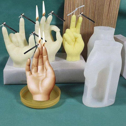 Hand Candle Mold - Create Beautiful Hand - Shaped Candles with this Love Heart Mold - DiyCraftsProject
