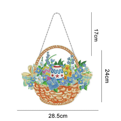 Handmade DIY Diamond Painting Easter Bunny Kit - PVC Material - Frameless - Multiple Sizes - Complete Drill Kit , 