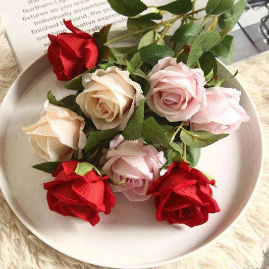 Handmade Silk Valentine's Day Bouquet - Set of 2 Flowers | Realistic & Durable | High - Quality & Exquisite Design - DiyCraftsProject