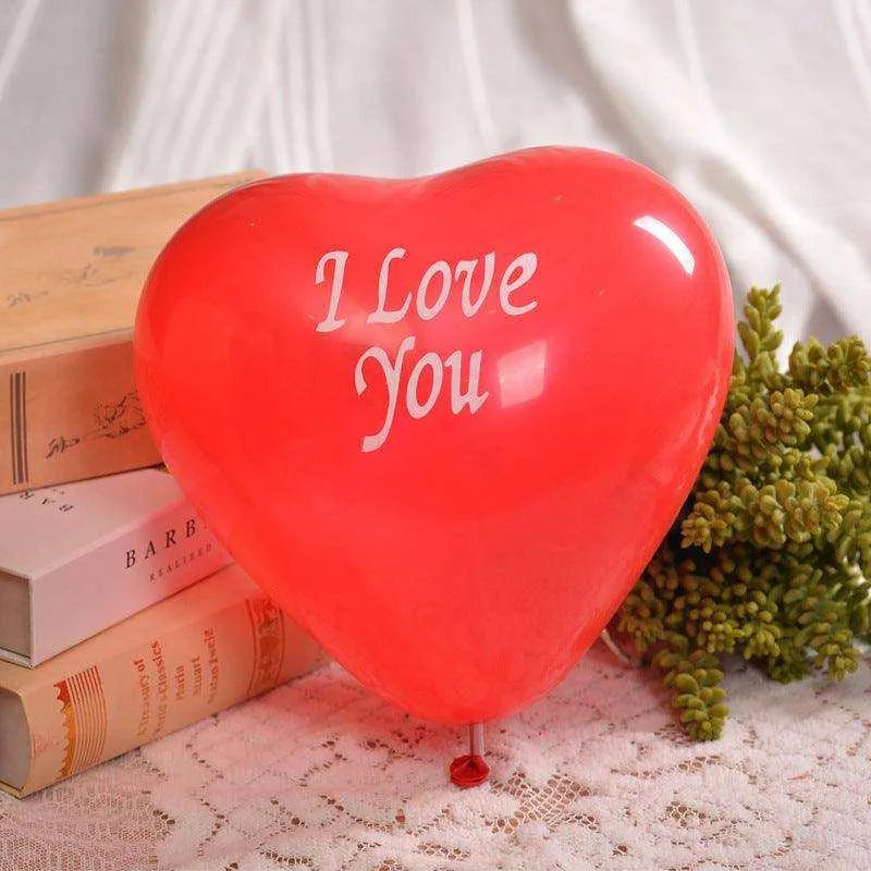 Heart Shaped Balloon - 18" Red Latex Balloon for Romantic Occasions , 