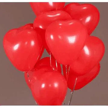 Heart Shaped Balloon - 18" Red Latex Balloon for Romantic Occasions , 