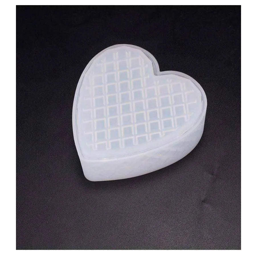 Heart-Shaped Silicone Mold for DIY Crystal Glue - Creates Unique Designs , 