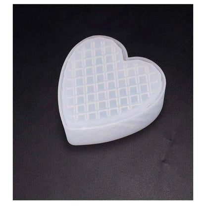 Heart-Shaped Silicone Mold for DIY Crystal Glue - Creates Unique Designs , 