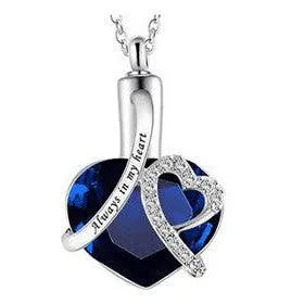 Heart-Shaped Urn Pendant Perfume Bottle Necklace - Unisex, Zinc Alloy, Trendy Style - All Compatible - 30x30 , 