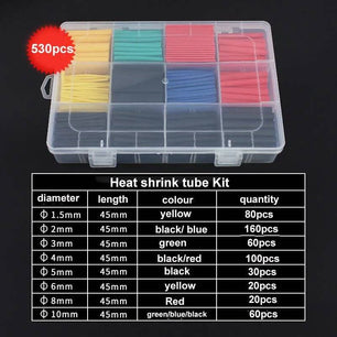 Heat Shrink Tube Sleeve Boxed Combination – Versatile Insulation for Secure Electrical Connections - DiyCraftsProject