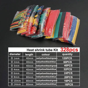 Heat Shrink Tube Sleeve Boxed Combination – Versatile Insulation for Secure Electrical Connections - DiyCraftsProject