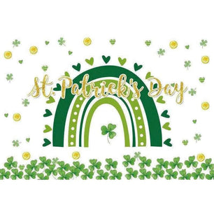 Irish National Day Party Background Banner - Festive Flag, Polyester Fabric, 150x100cm & 180x120cm - DiyCraftsProject