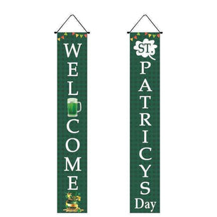 Irish National Day Porch Flag - 22 Unique St. Pat's Day Couplets (Pair) - DiyCraftsProject