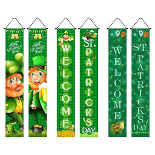 Irish National Day Porch Flag - 22 Unique St. Pat's Day Couplets (Pair) - DiyCraftsProject