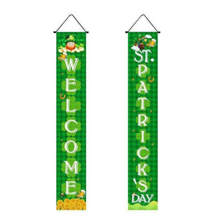 Irish National Day Porch Flag - 22 Unique St. Pat's Day Couplets (Pair) - DiyCraftsProject