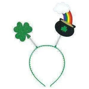 Irish Shamrock Festival Decoration Set with Headband, Socks, Glasses, Necklace, Gloves, and Pants , 