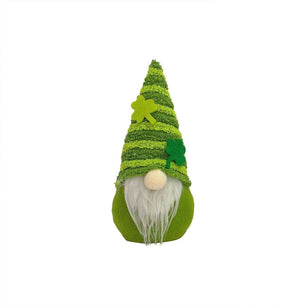 Irish St Patrick's Day No Face Doll Shamrock Decoration - Polyester, 18x7x9cm; 29x12x7cm - DiyCraftsProject