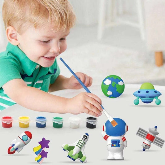 Kids Plaster Set Fridge Magnet Making Gypsum Painting Kit - DiyCraftsProject