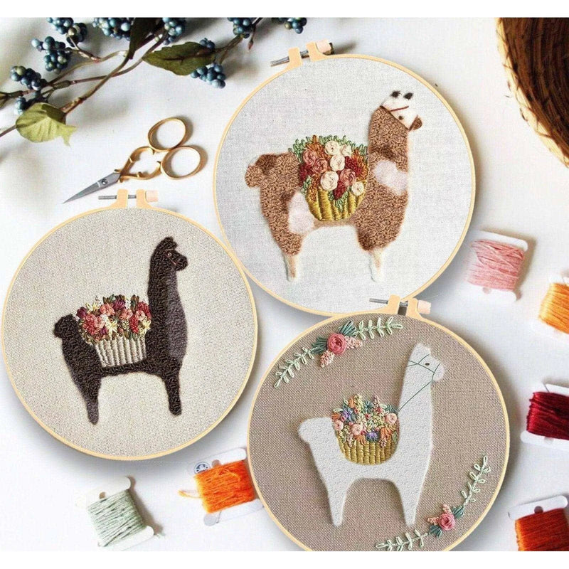 llama decor, llama gift, llama wall, llama cross stitch, llama pattern, llama embroidery