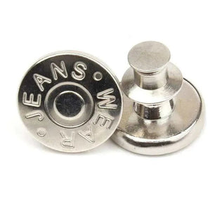 Metal Snap Buttons - Detachable Jeans Button - Retractable Pants Fasteners - 1.7cm - DiyCraftsProject