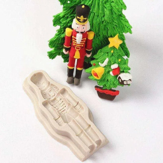 Nut Cracker Mold Christmas Robot Soldier Mold - DiyCraftsProject