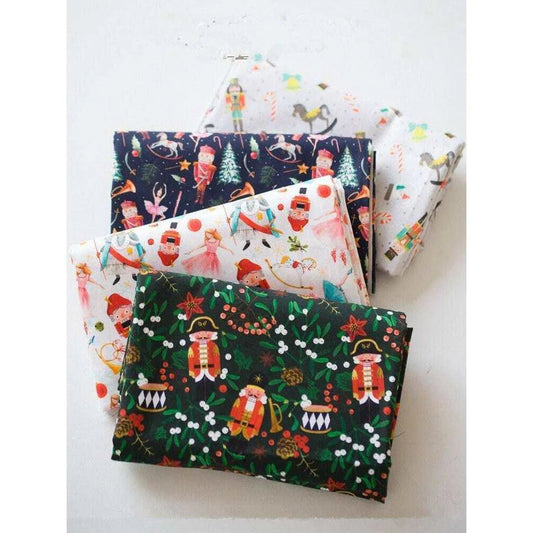 Nutcracker Christmas Fabric for DIY Quilting & Sewing - Printed Cotton - 0.5m - DiyCraftsProject