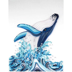 Paper Quilling Wall Decor Kit - DIY Set with Patterns & Tools - 30cm x 38cm - DiyCraftsProject