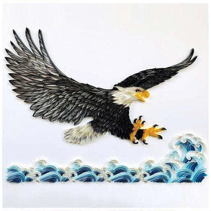Paper Quilling Wall Decor Kit - DIY Set with Patterns & Tools - 30cm x 38cm - DiyCraftsProject